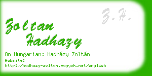 zoltan hadhazy business card